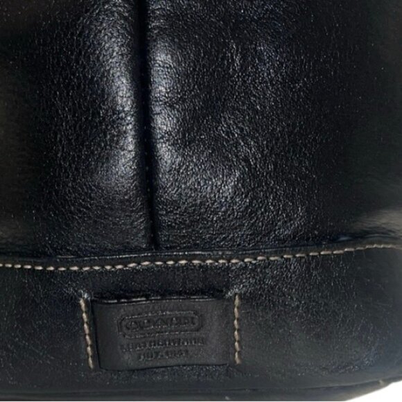 Coach Hampton Black Leather Shoulder Bag Tote 4462 - Picture 11 of 14